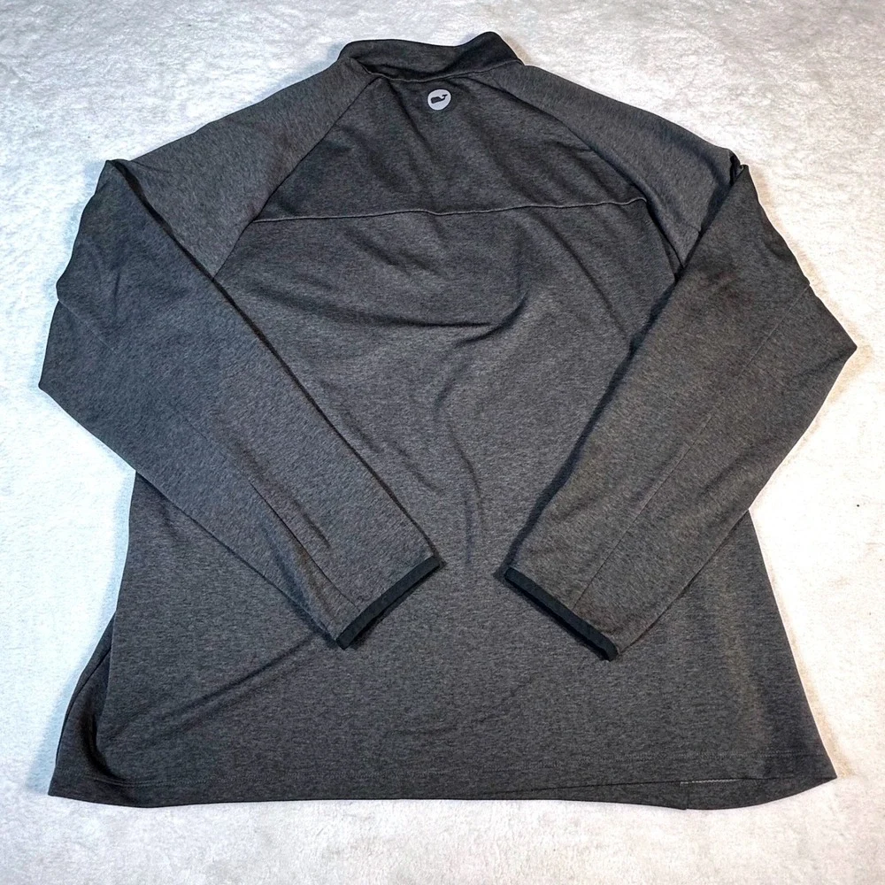 Vineyard Vines 1/4 Zip Pullover Mens XL Gray Performance Chest Pocket 1K2297